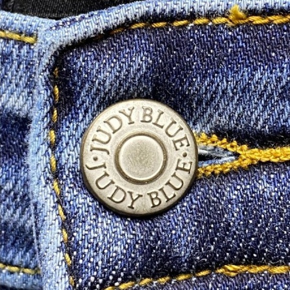 Judy Blue Jeans Womens 15 Distressed Raw‎ Hem Normcore Stretch Style JB82592DK - Picture 8 of 16